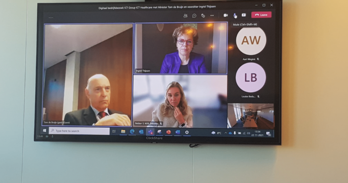 Tom de Bruijn, Minister of Foreign Trade and Development Cooperation, and Ingrid Thijssen, President of VNO-NCW, (virtually) visited ICT Group