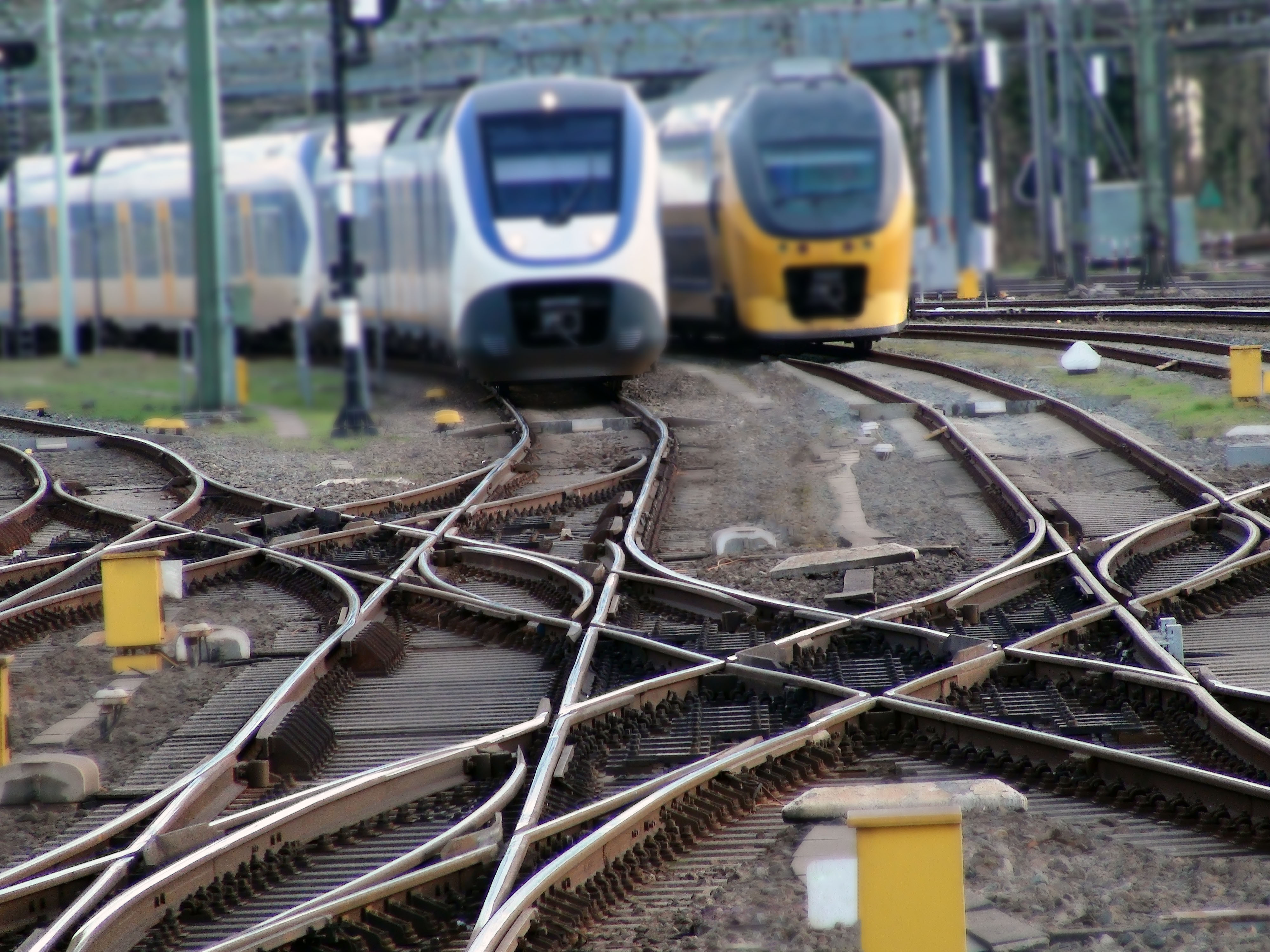 Trains on track